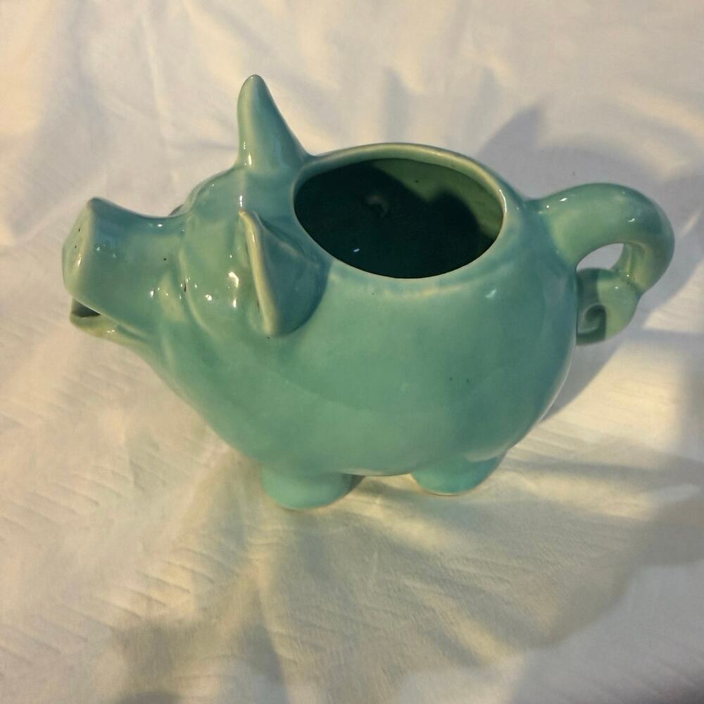 Vintage ceramic pig pitcher 1950s - Picture 3 of 14